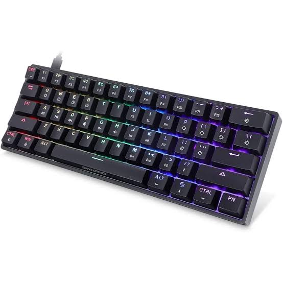 AK61 60% RGB Mechanical Gaming Keyboard Wired Black