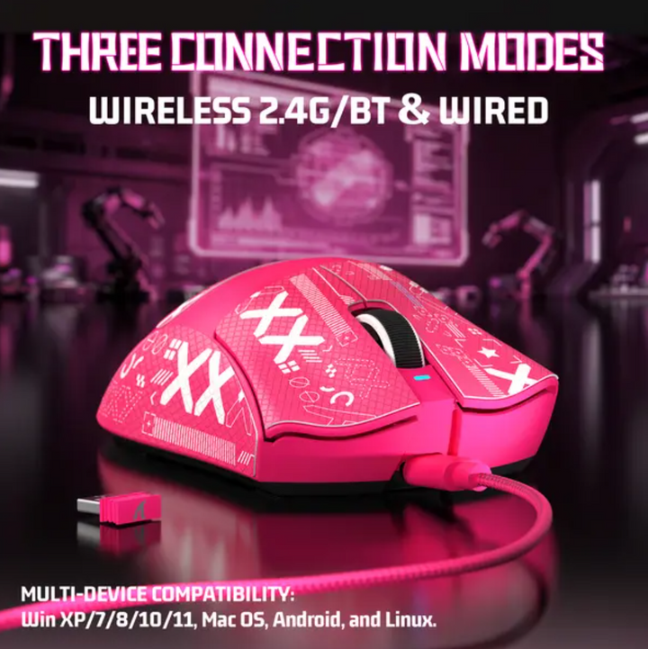 Attack Shark V3 Ultra-Light Wireless Gaming Mouse Red