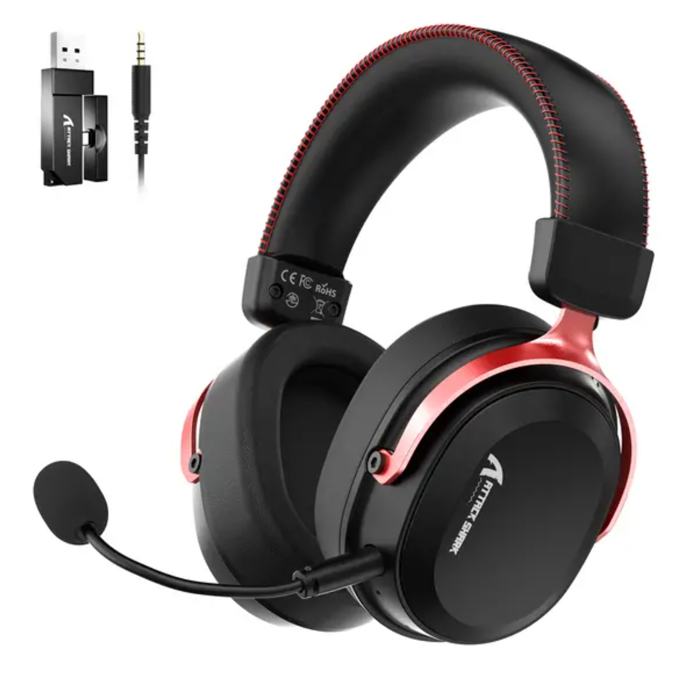 Attack Shark Headphone L30 Black Red