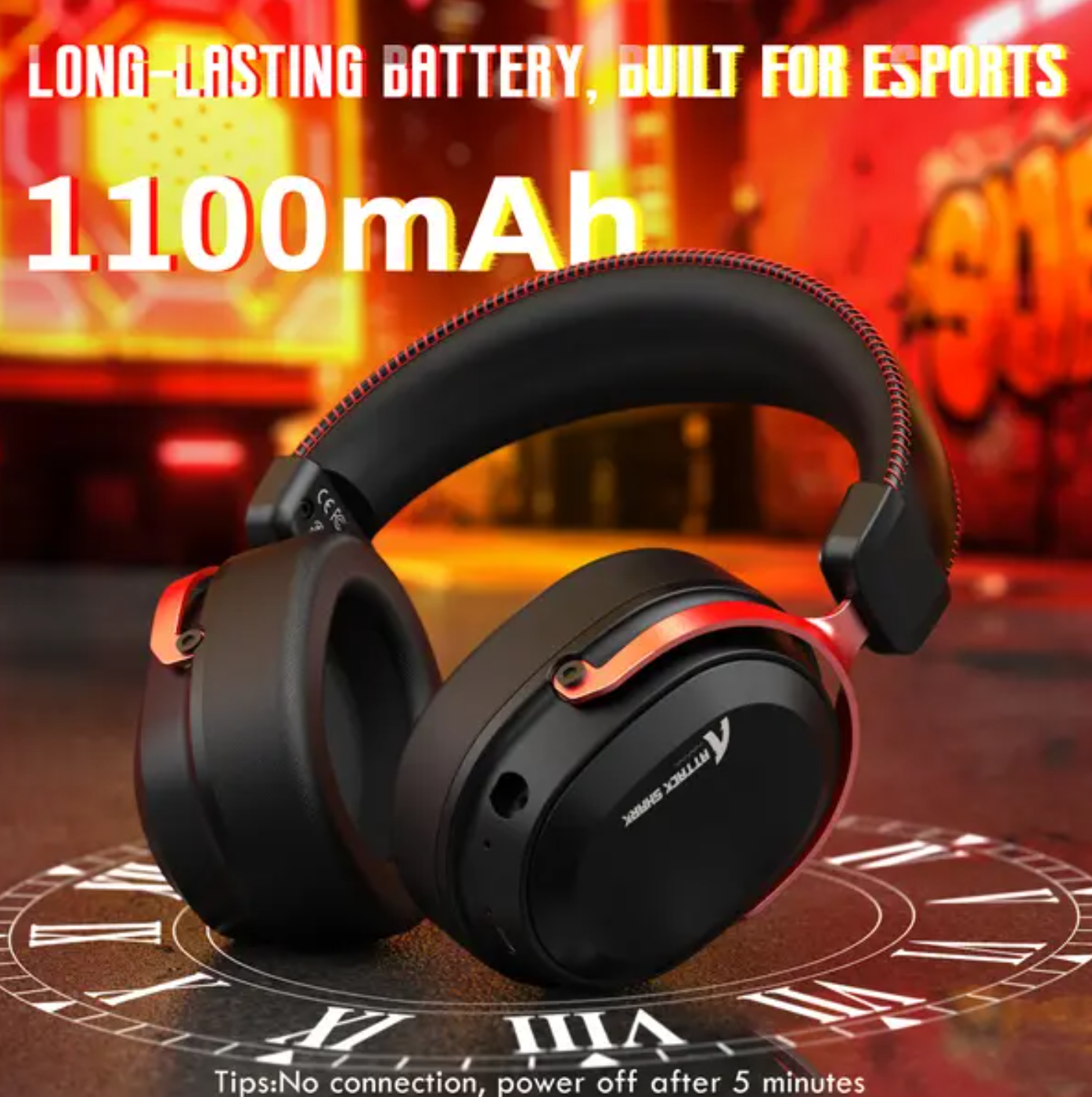 Attack Shark Headphone L30 Black Red