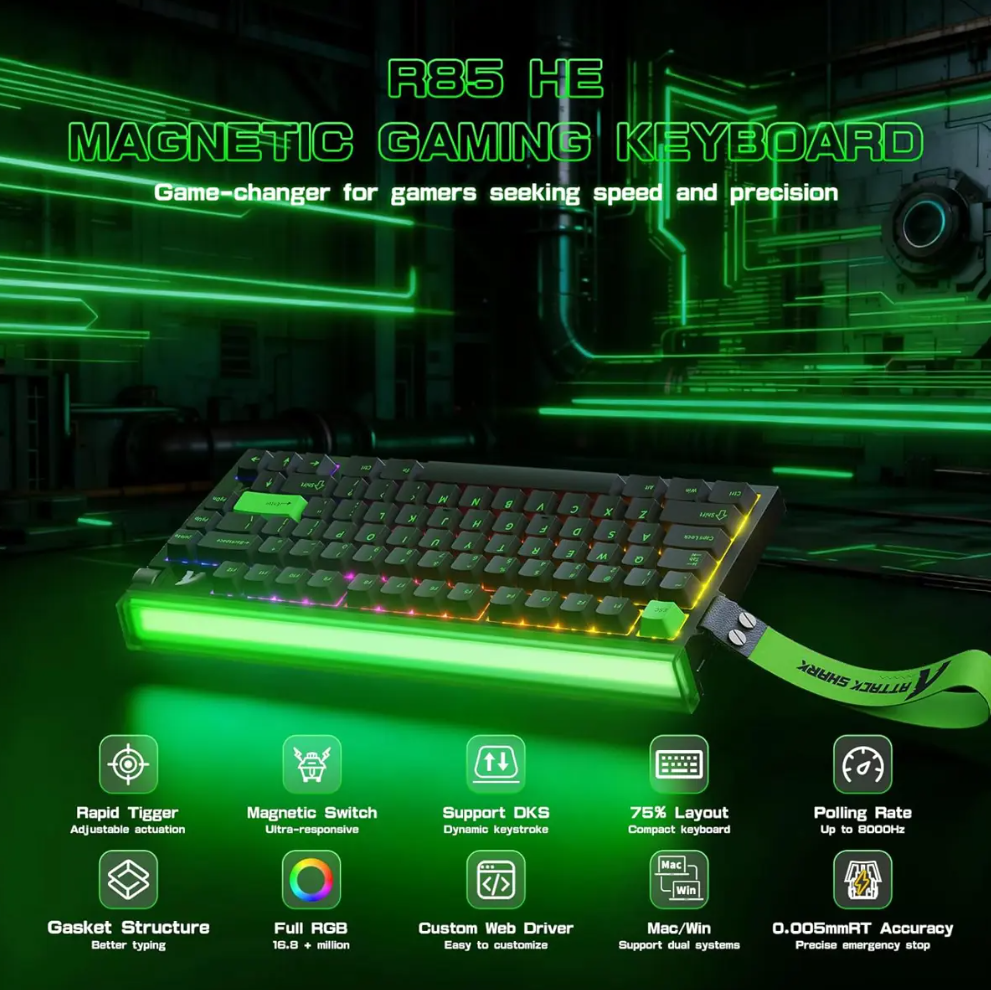 Attack Shark R85 HE Rapid Trigger Keyboard