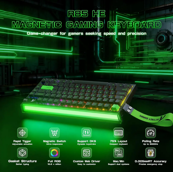 Attack Shark R85 HE Rapid Trigger Keyboard