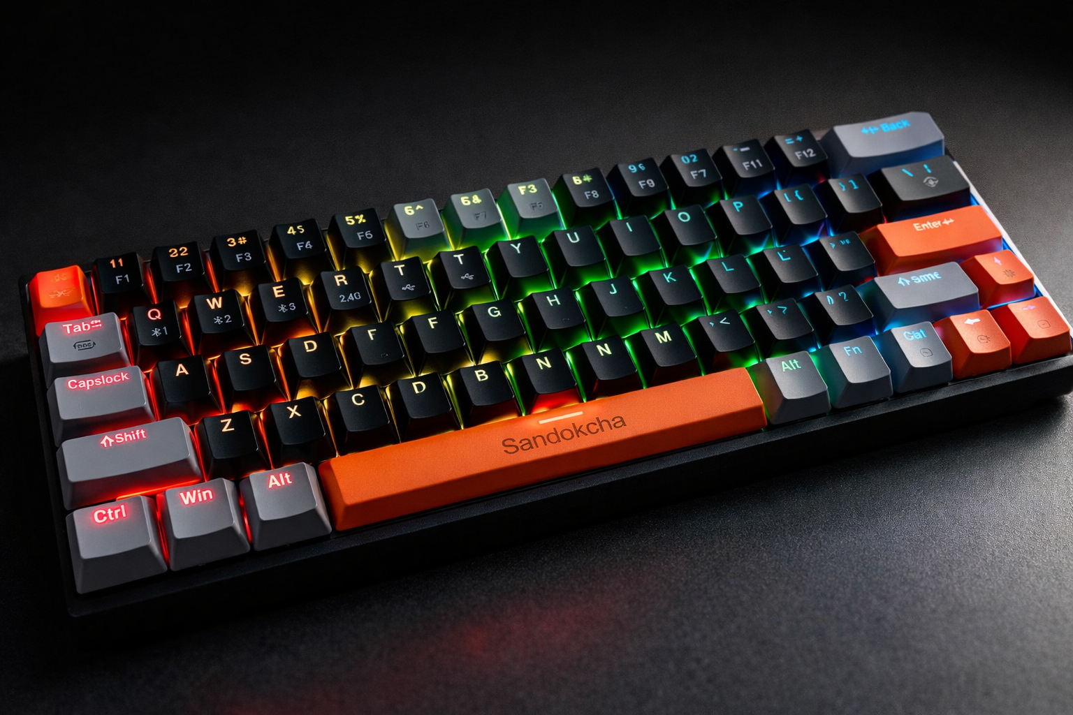 Wireless Mechanical Keyboard for Gaming & Work – Tri-Mode, RGB, Rechargeable