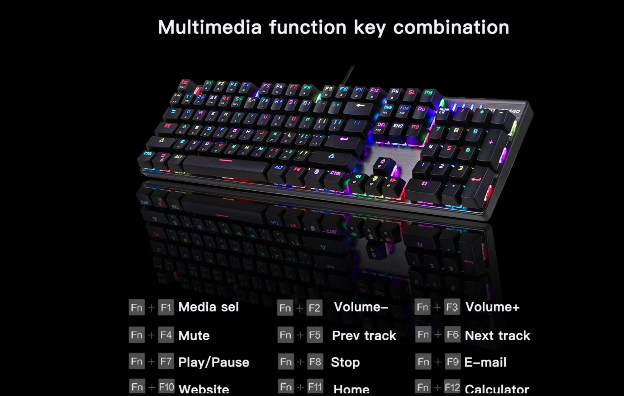 Motospeed CK104 Mechanical RGB Gaming Keyboard
