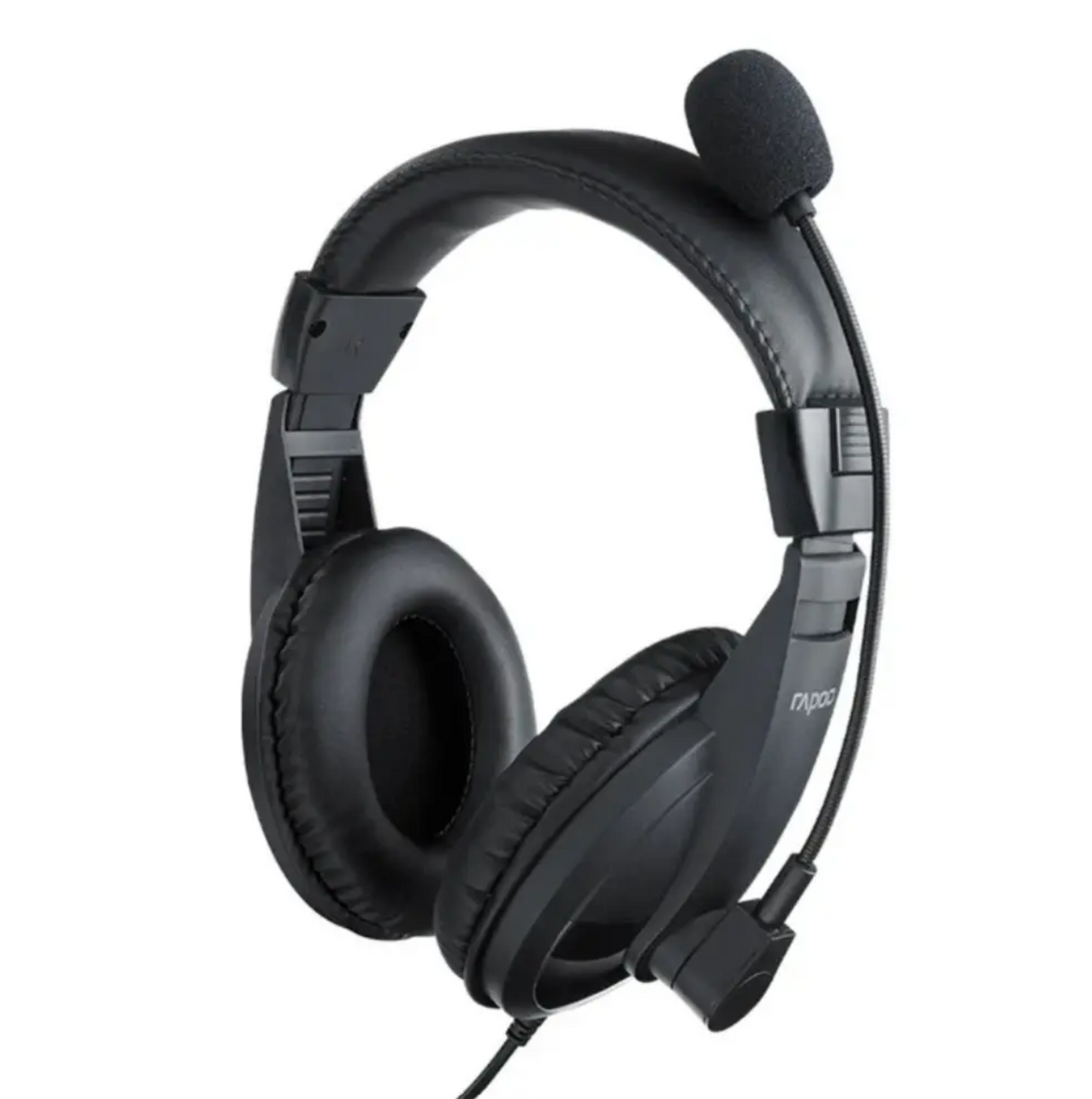 Rapoo H150S USB Stereo Headset with 40mm Driver & Mute Mic Black