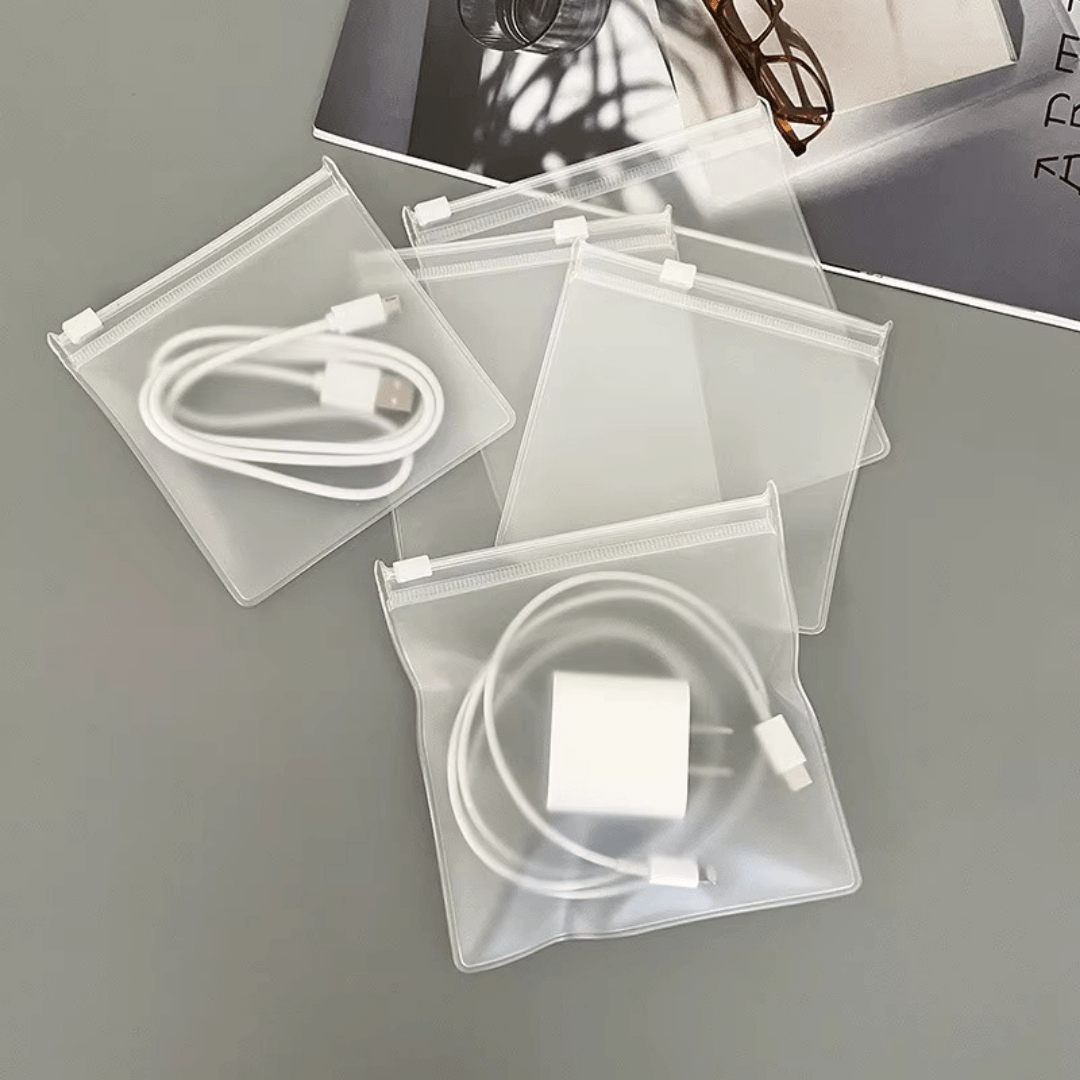 Frosted Zipper Storage Pouch
