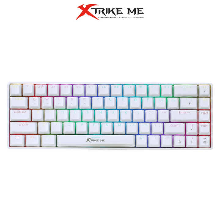 Xtrike Me GK-995W WH Tri-Mode Wireless Mechanical Gaming Keyboard