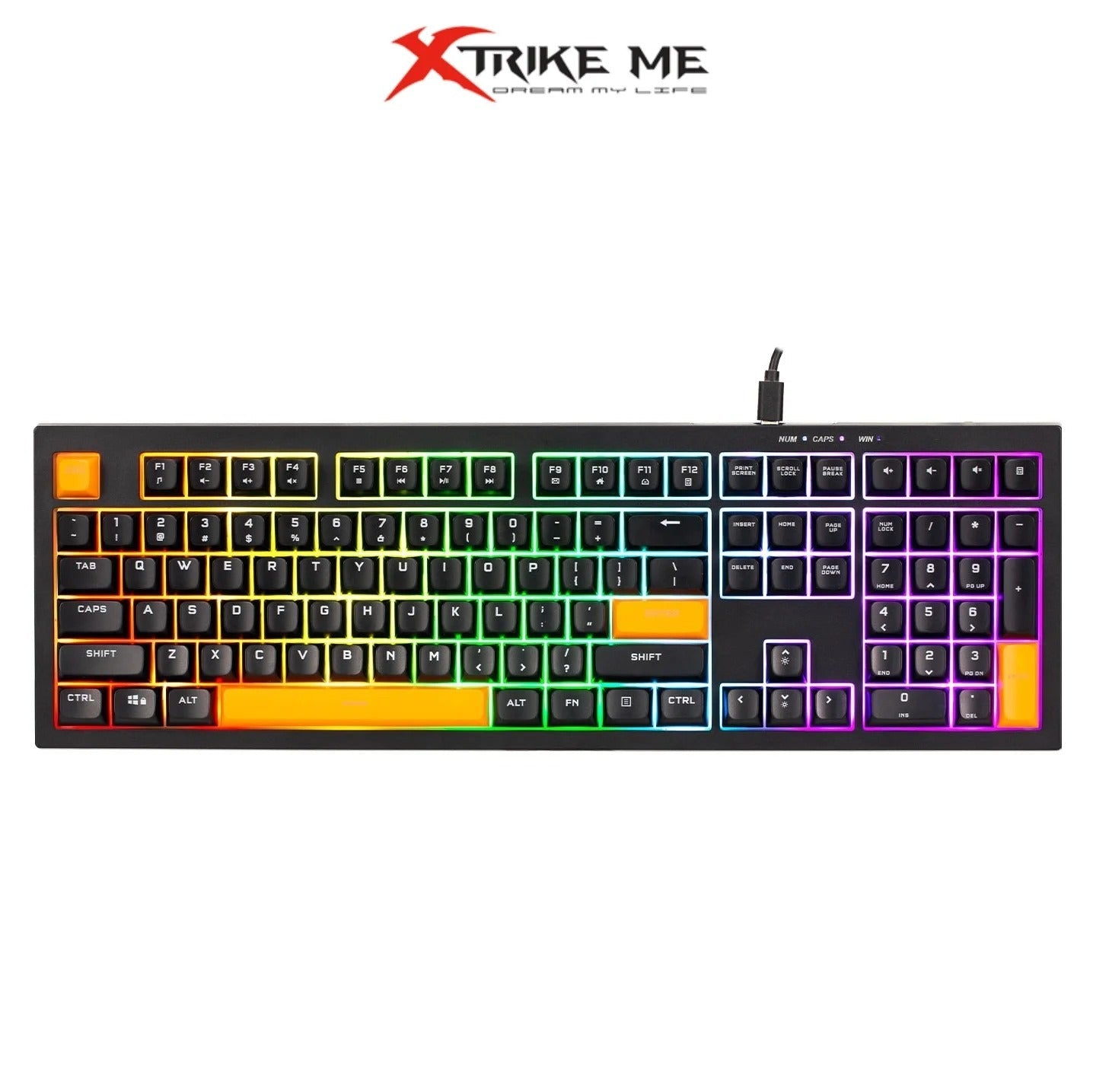 Xtrike Me KB-512 BK Membrane wired Gaming Keyboard