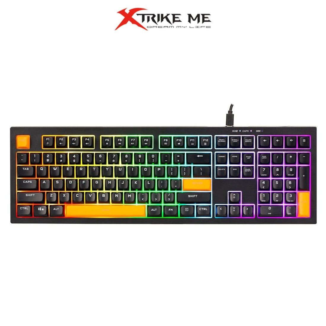 Xtrike Me KB-512 BK Membrane wired Gaming Keyboard