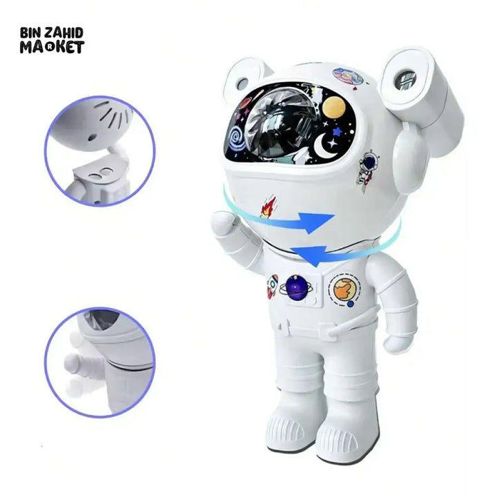 ASTRONAUT GALAXY STAR PROJECTOR WITH SPEAKER – NIGHT LIGHT
