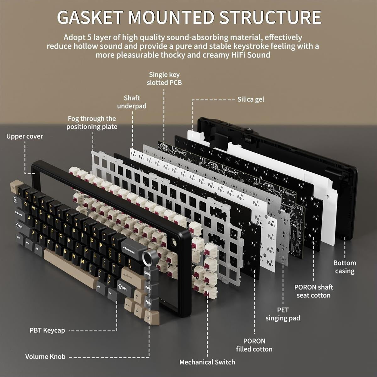 ATTACK SHARK X66 Wireless Mechanical 60% RGB Gaming Keyboard