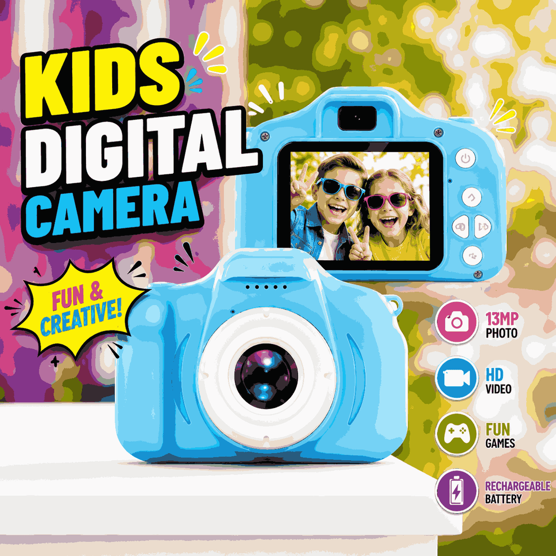 Mini Digital HD Camera and Video Recorder for Children