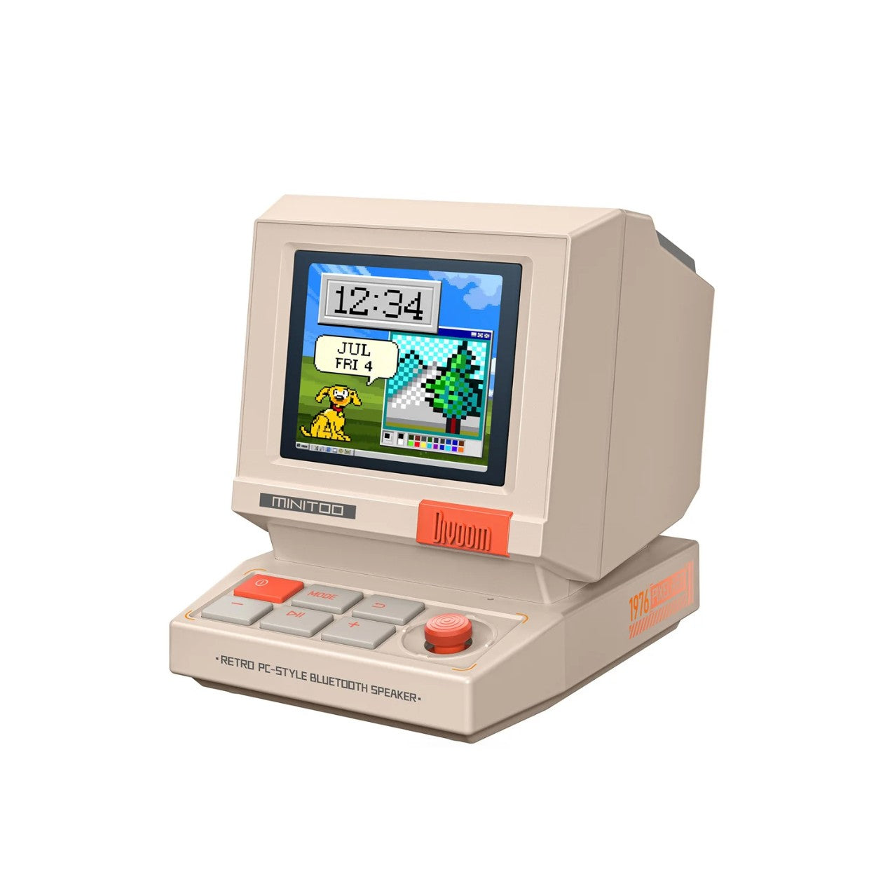 Divoom MiniToo Retro Bluetooth Speaker with Pixel Display
